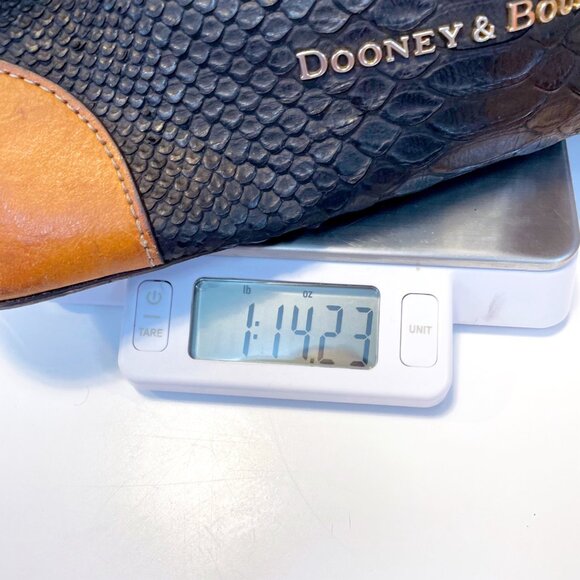 Dooney & Bourke Vintage Claremont Python Domed Satchel - Picture 6 of 10